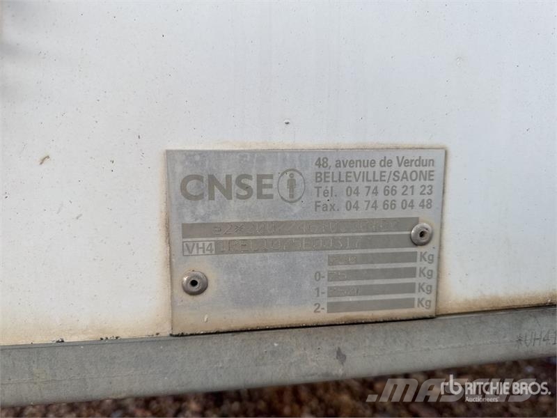 CNSE Bungalow De Chantier 1 Essieu S/A Roadwork Cabin Alte remorci