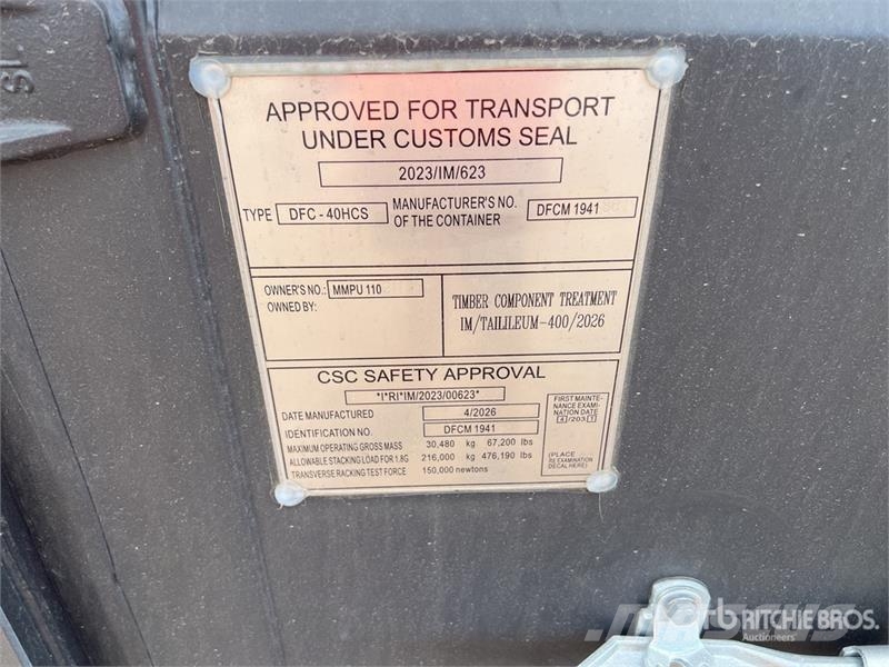 Conteneur 40 Pieds 40 Ft Storage Container Lagerbehälter