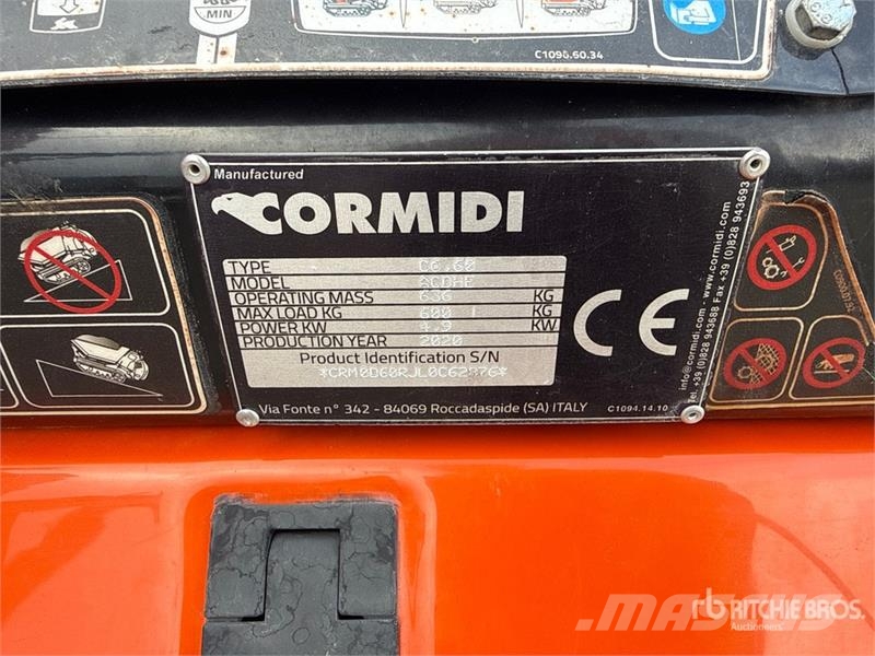 Cormidi C6.60 ACDHE Stand-On Self-Loading Concrete Buggy Accessoires pour centrale à béton