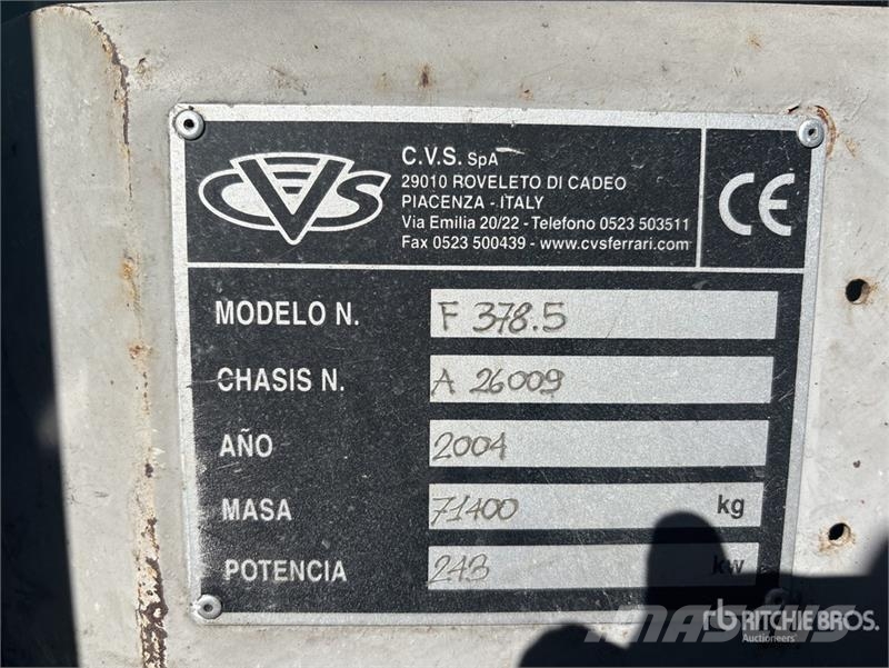  CVS F378.5 Container Reach Stacker شاحنات ذات رافعات شوكية تعمل بالكهرباء