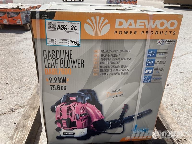 Daewoo DABL7600 Leaf Blower (Unused) Оборудование для удаления мусора