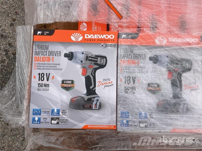 Daewoo of (10) Daewoo DALID18-1 Impact Wrench (Unused) مكونات أخرى
