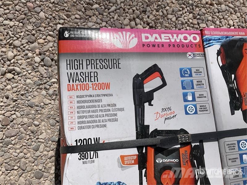 Daewoo of (8) Daewoo DAX100-1200W Pressure Washer (Unused Korkeapainepesurit
