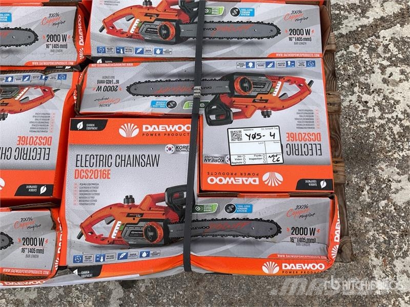 Daewoo of (8) Daewoo DCS2016E Electric Chain Saw (Unused) Motorlu testereler ve temizleme testereleri