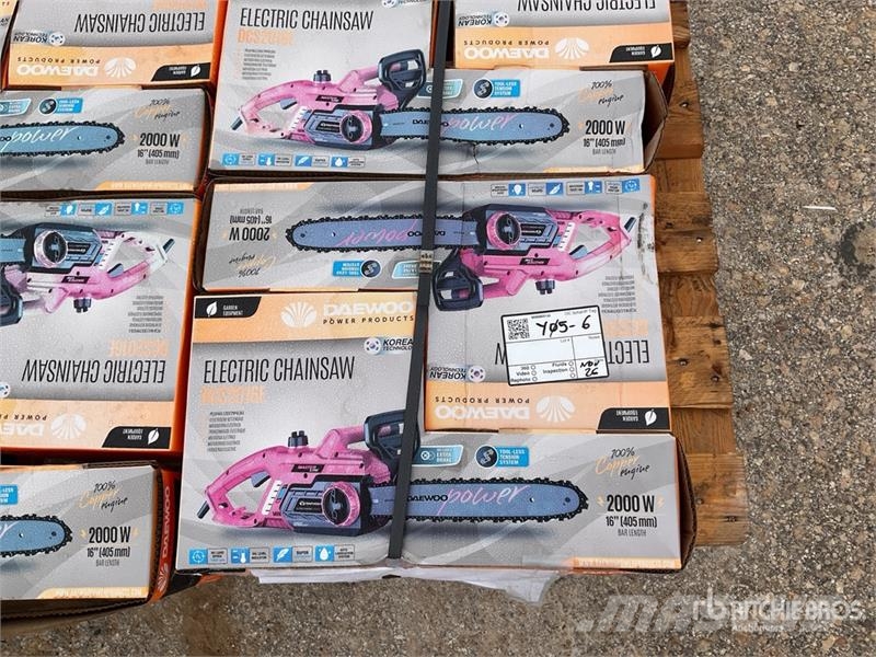 Daewoo of (8) Daewoo DCS2016E Electric Chain Saw (Unused) Motorlu testereler ve temizleme testereleri