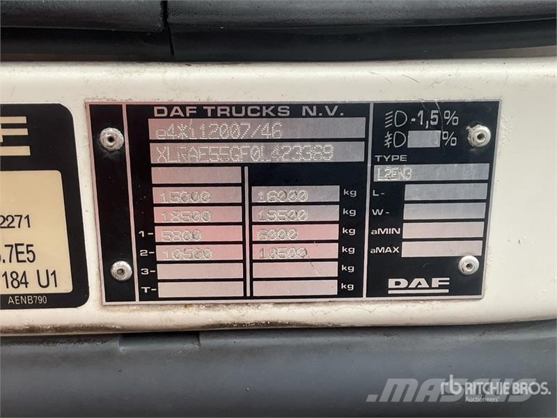 DAF 4x2 Van Truck 厢式货车