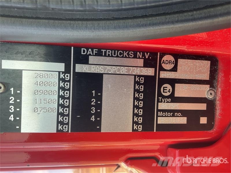 DAF 75.360 6x2 Telescopic Aerial Platform Fire Truck 소방차