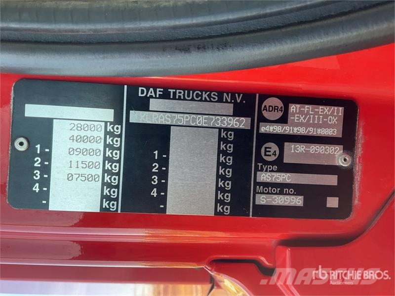 DAF 75.360 6x2 Telescopic Aerial Platform Fire Truck 소방차