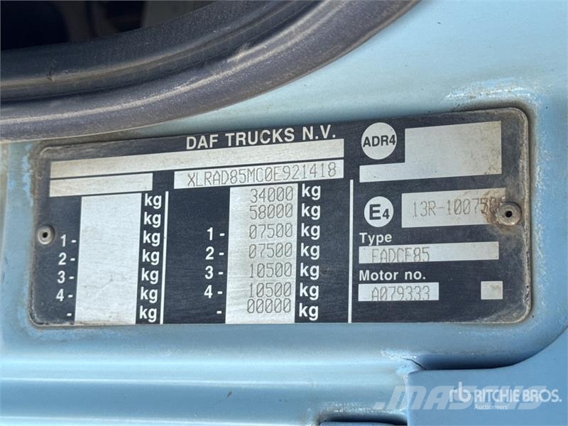 DAF CF 85.360 8x4 Camion Malaxeur 8x4 Mixer Truck 콘크리트 믹서트럭