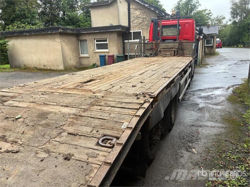 DAF CF440 8x2 Rear Lift/ Rear Steer Beavertail Flatbed Platós / Ponyvás teherautók