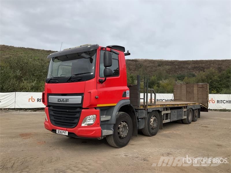 DAF CF440 8x2 Twin-Steer Beavertail Flatbed Truck Lava-kuorma-autot
