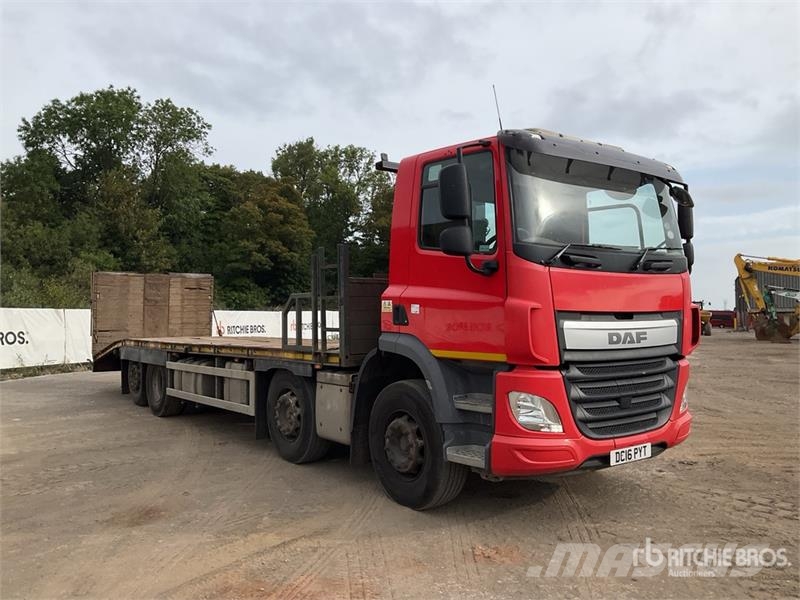 DAF CF440 8x2 Twin-Steer Beavertail Flatbed Truck Lava-kuorma-autot