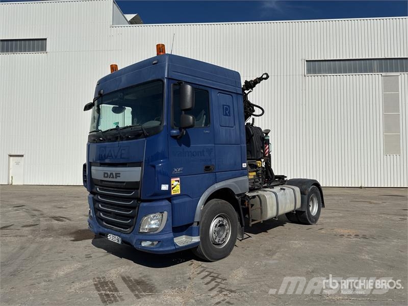 DAF Crane HC173 3090 kg on DAF XF 510 4x2 Tracteur Rou Övriga bilar