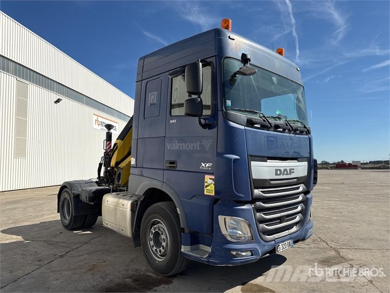 DAF Crane HC173 3090 kg on DAF XF 510 4x2 Tracteur Rou Övriga bilar