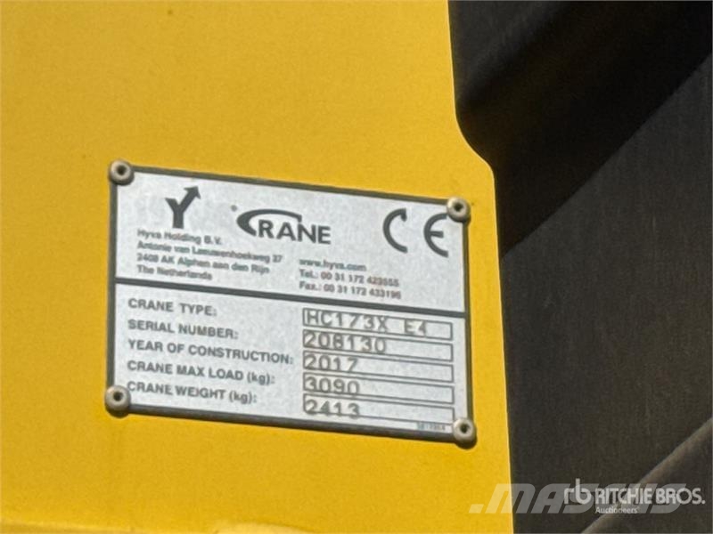 DAF Crane HC173 3090 kg on DAF XF 510 4x2 Tracteur Rou Övriga bilar