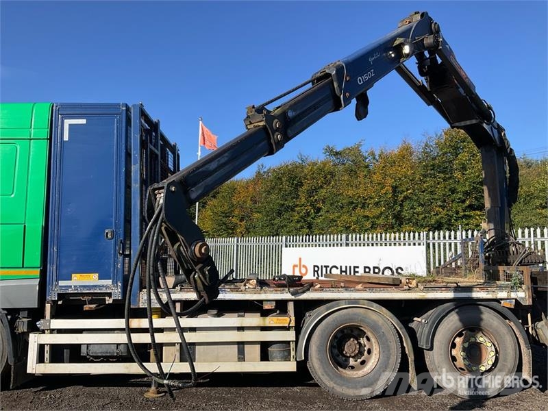DAF Q150Z Easy fold. Knuckle Boom on DAF 6x2 Sleeper F Crane trucks