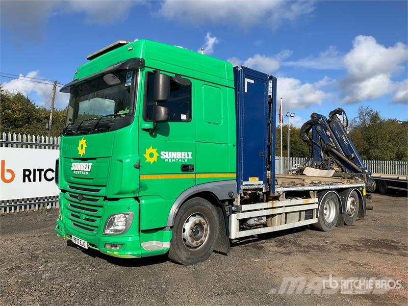 DAF Q150Z Easyfold 4800 kg Knuckle Boom on DAF 6x2 Sle Camiones grúa