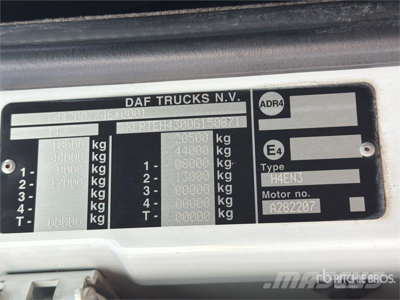 DAF XF 510 FT 4x2 S/A Sleeper Truck Tractor Sattelzugmaschinen