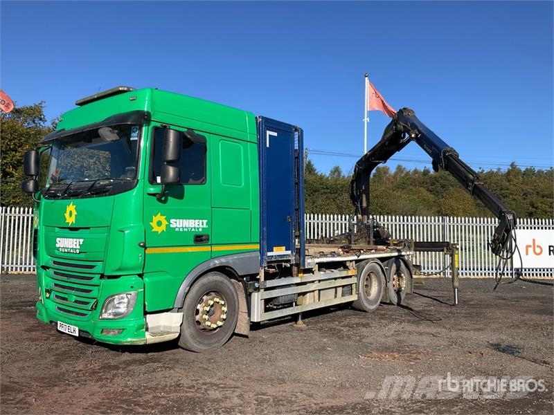 DAF XF440 6x2 Flatbed Truck w/Palfinger Q150Z Easy fol Kranwagen
