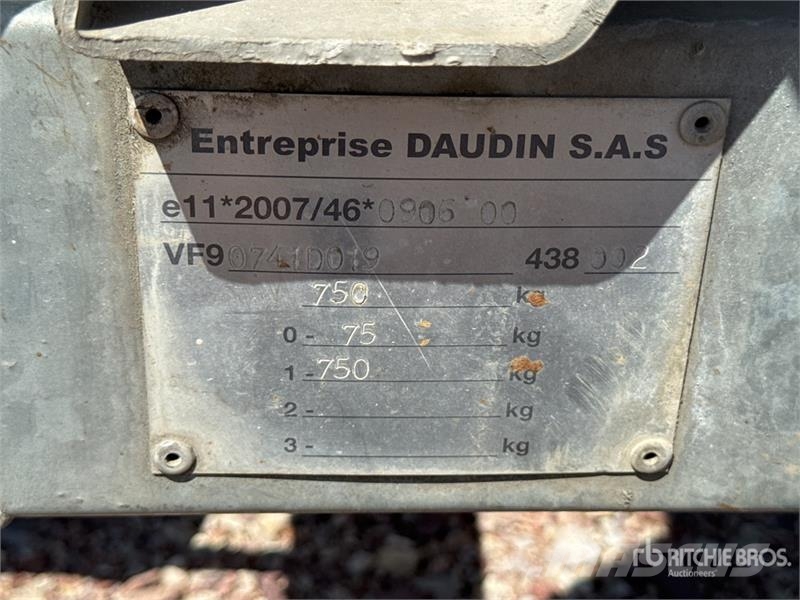 Daubin SAS 500 L S/A Citerne A Eau 1 Essieu Water Other trucks