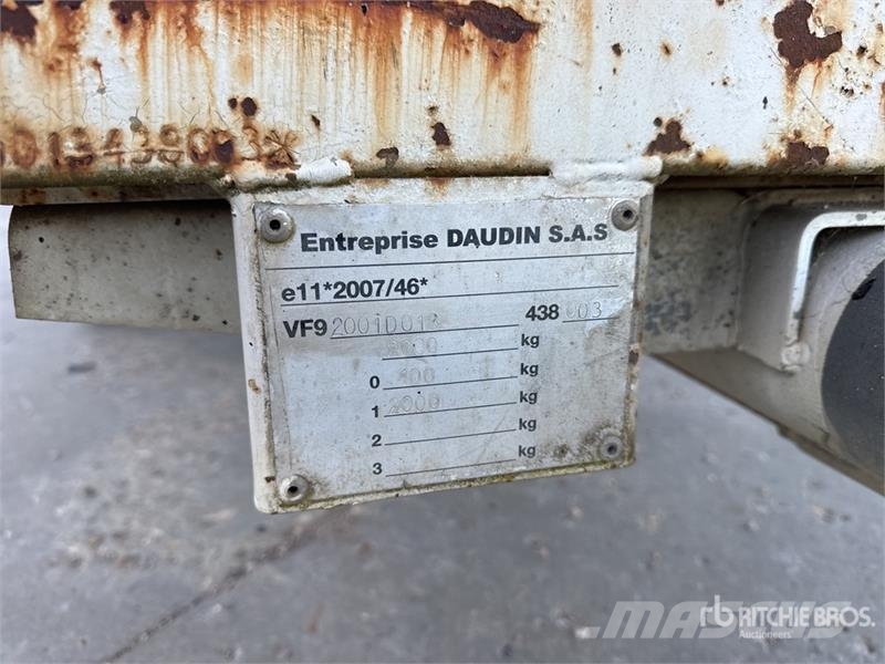 Daudin Remorque Citerne A Eau 1Essieu S/A Water Ta Other trucks