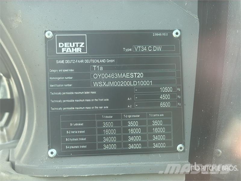 Deutz-Fahr 61504 RVSHIFT 4WD Tractor Трактори