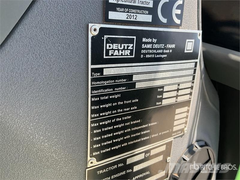 Deutz-Fahr Agrotron M620 4WD Tractor الجرارات