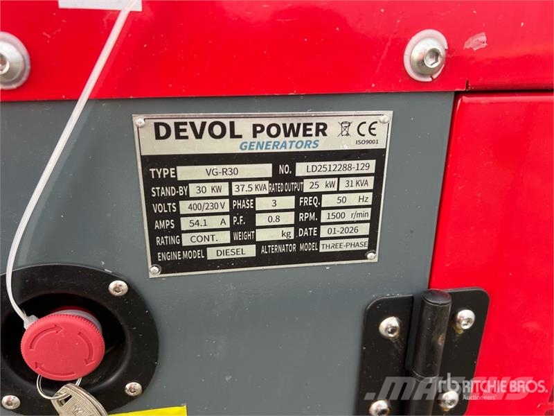 Devol VG-R30 Generator Set (Unused) Diesel Generatorer