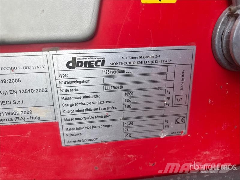 Dieci 175 LLL Telehandler (Inoperable) Телескопічні навантажувачі