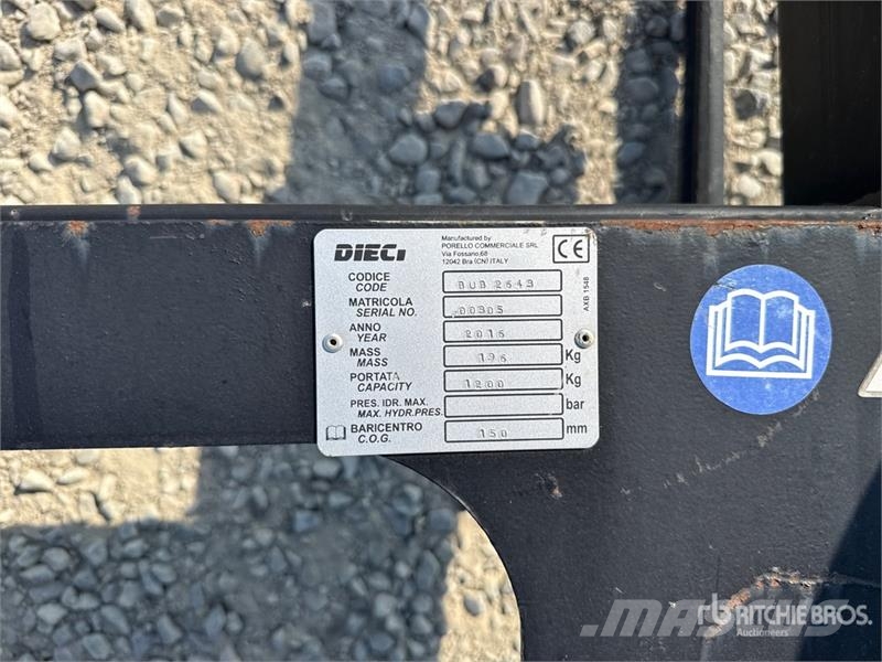 Dieci BUB2643 Bale Forks Lisävarusteet ja komponentit
