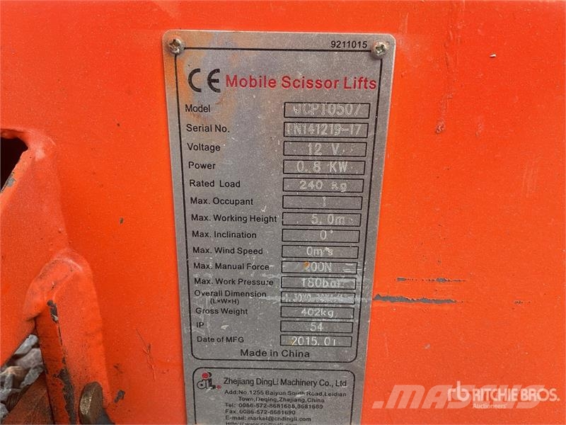 Dingli JCPT 0507 Electric Scissor Lift Schaarhoogwerkers