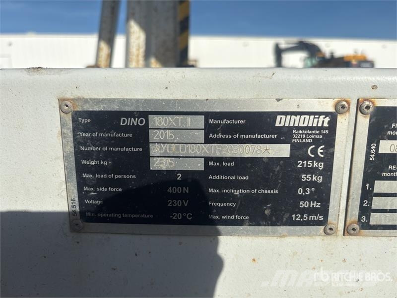 Dino 180XT Towable Lift Vlečne dvižne ploščadi