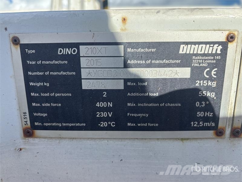 Dino 210XT Towable Lift Вишки-причепи