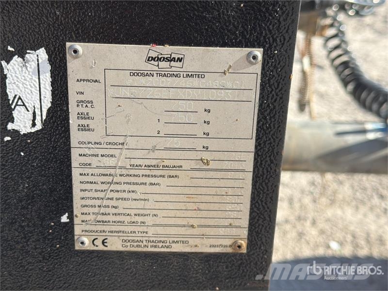 Doosan 726E Compresseur A Air Air Compressor Kompresory