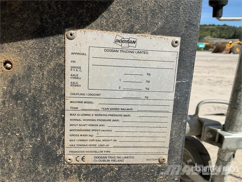 Doosan 726E Mobile Compresseur A Air Air Compressor Воздушные компрессоры