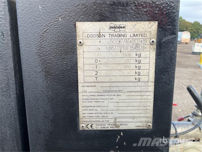 Doosan 773-1053 Mobile Air Compressor Kompresory