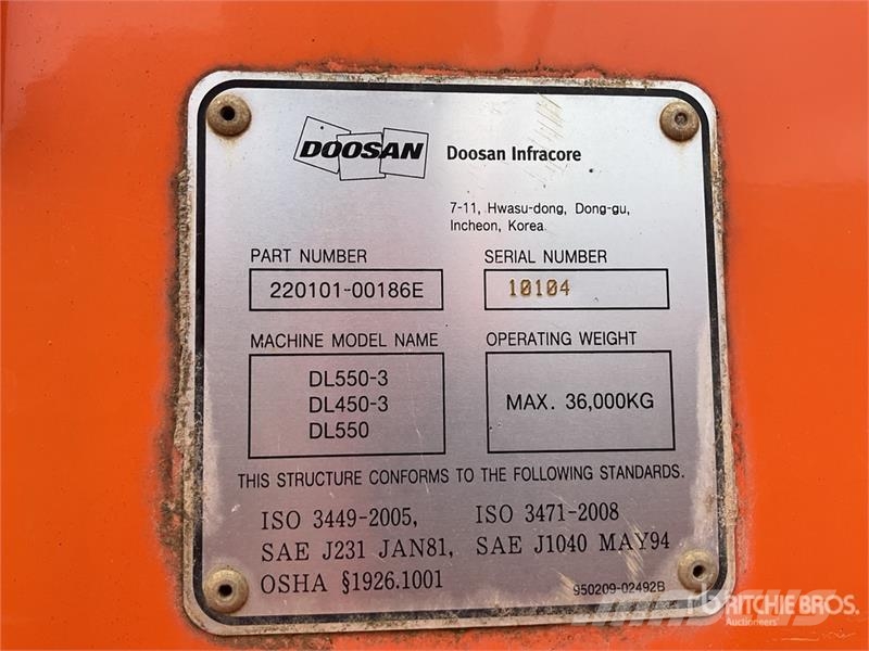 Doosan DL450 High Lift Wheel Loader Utovarivači na točkove
