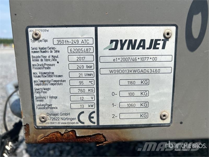 Dynajet 350th-249 ATC Pressure Washer (Inoperable) معدات الغسل بالضغط الخفيف