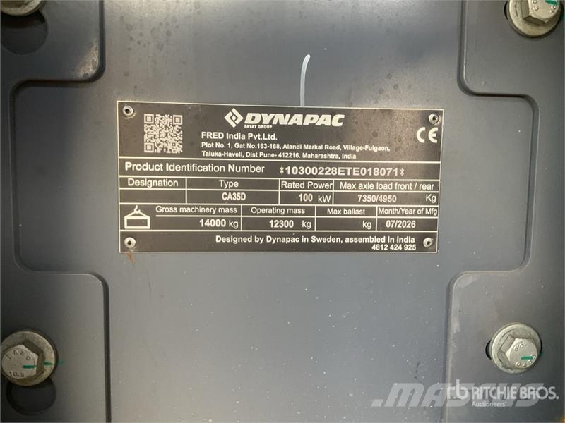 Dynapac CA35D Smooth Drum Compactor (Unused) Грунтовые катки