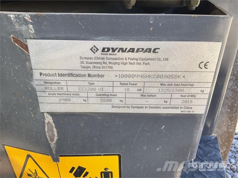 Dynapac CC1200 VI 18 KW Double Drum Roller Rouleaux tandem