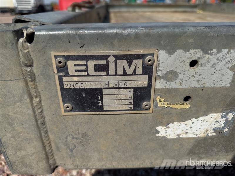 ECIM 350AF T/A Remorque 2 Essieux Equipment Traile مقطورات مركبات نقل