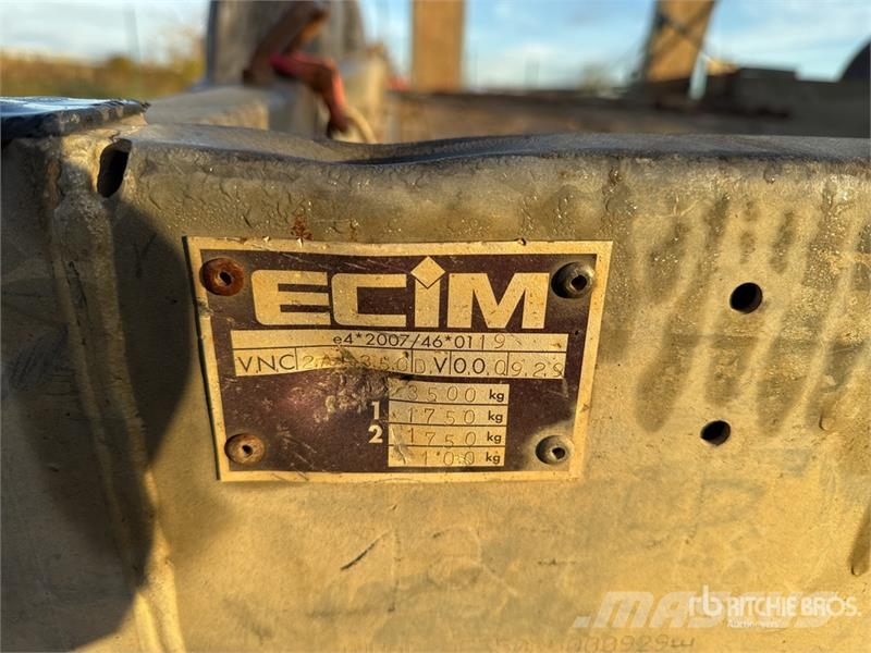 ECIM AF350 T/A Remorque Equipment Trailer Biltransporter henger