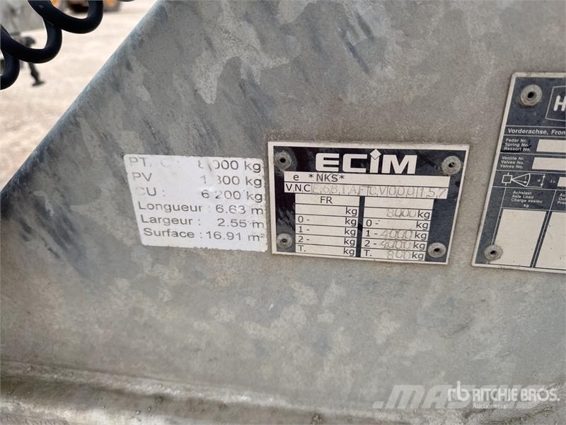 ECIM E68TAF T/A Remorque Porte-Engins Lowboy Trail ローローダー