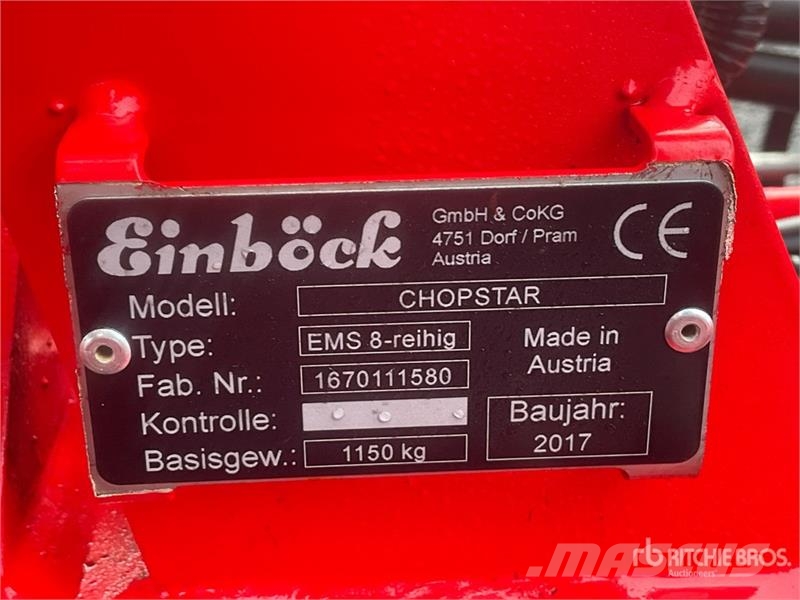 Einboeck EMS 8 Rows ChopStar Cultivator Kultivatorji
