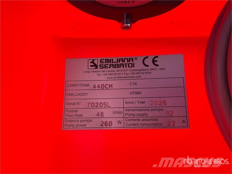 Emiliana Serbatoi Carrytank 440 Pk 440 L Portable Poly Diesel 440 L  صهاريج الوقود والصهاريج الإضافية