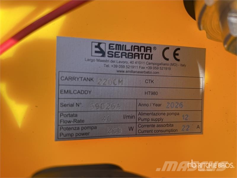 Emiliana Serbatoi CARRYTANK 220CM 220 L Poly Portable Diesel Transfe Паливні та присадочні баки