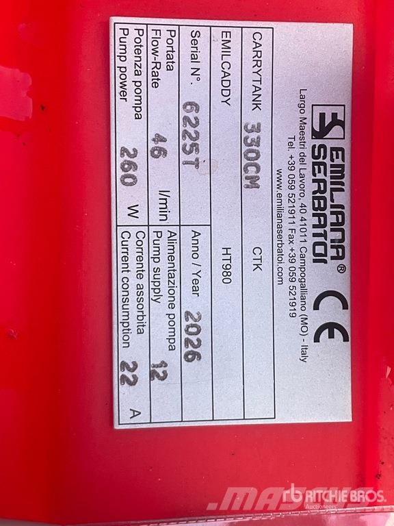 Emiliana Serbatoi Carrytank 330 PK 330 L Portable Poly Gasoline 330  Kraftstoff- und Zusatzstoffbehälter