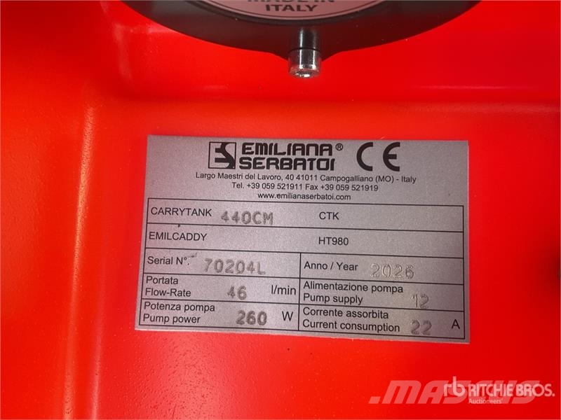 Emiliana Serbatoi Carrytank 440 Pk 440 L Portable Poly Diesel 440 L  صهاريج الوقود والصهاريج الإضافية