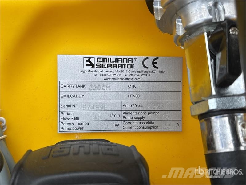 Emiliana Serbatoi Carrytank 220CM Reservoir A Carburant (Non Utilise Баки для топлива и присадок