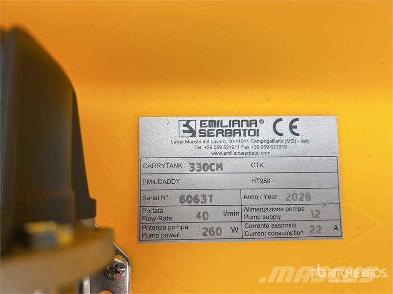Emiliana Serbatoi CARRYTANK 330CM 330 L Poly Portable Diesel Transfe Паливні та присадочні баки